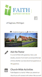 Mobile Screenshot of faithofsaginaw.org